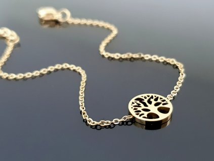 Ocelový náramek “Strom života” zlatá