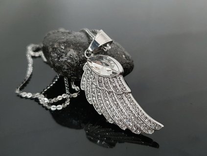 Přívěsek Andělské křídlo “Eternity Wings” stříbrná