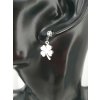 Náušnice z chirurgické oceli Čtyřlístky “Lucky Clover” stříbrná