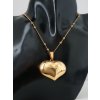 Ocelový řetízek “Zlaté srdíčko”