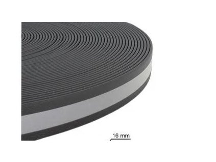 16mmwaterproof reflextive webbing black 4098 m