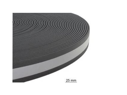 25mmwaterproof reflextive webbing black 3767 m