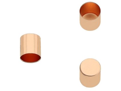 Provazová koncovka růžové zlato