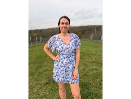 Šaty Flower, Fialová UNI: S-L