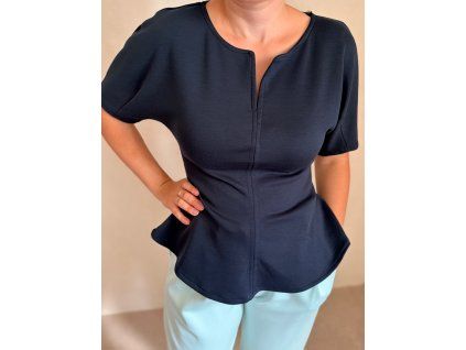 dámská elegantní halenka tmavě modrá