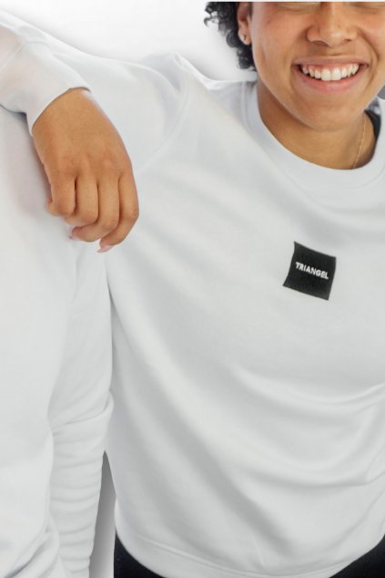 Mikina z biobavlny Roller White