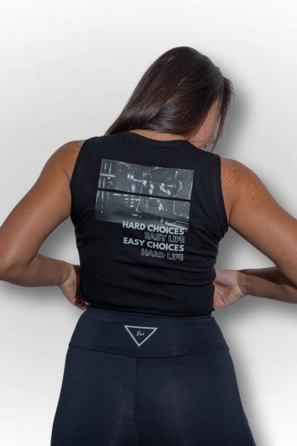 Tílko Hard Choices Easy Life short