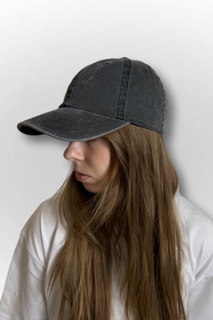 Kšiltovka Washed Black