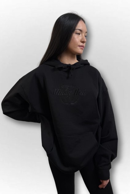 Mikina s kapucí MTO unisex s černým logem