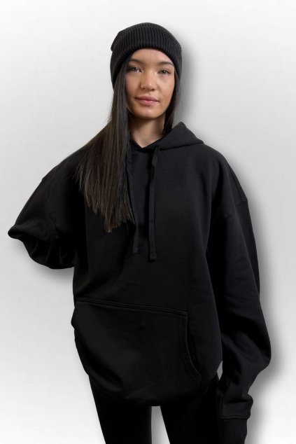 Mikina MTO unisex s červeným logem na kapuci