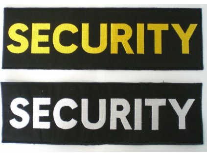 Nášivka SECURITY 100x360 mm suchý zip