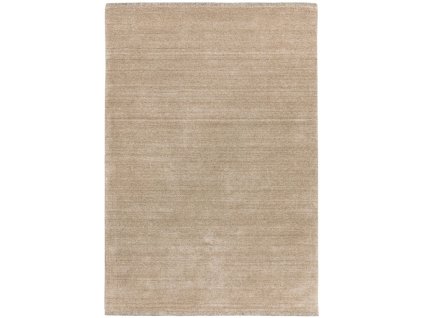 Moderní jednobarevný kusový koberec Chrome Beige