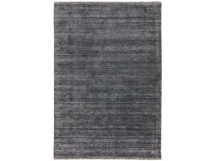 Moderní jednobarevný kusový koberec Chrome Charcoal