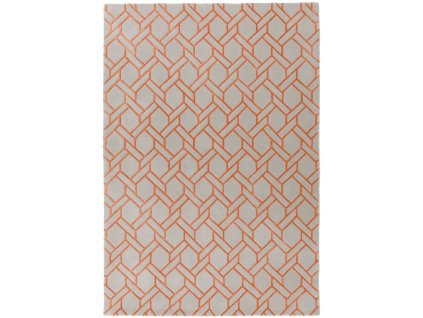 Luxusní moderní kusový koberec Rapun Fine Lines Silver Orange