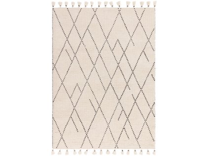 livan black cream linear rug