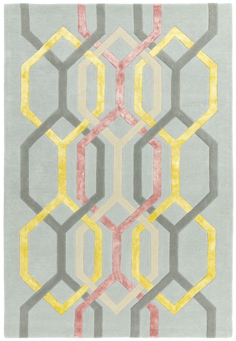 Barevný koberec Blondie Hexagon Silver Rozměry: 120x170 cm