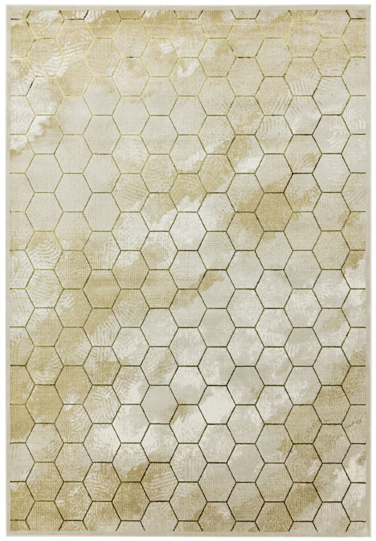 Béžový koberec Ston Honeycomb Rozměry: 120x170 cm