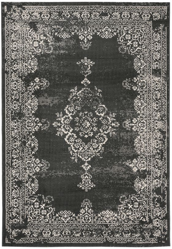 Černý koberec Scarlett 03 Rozměry: 160x230 cm