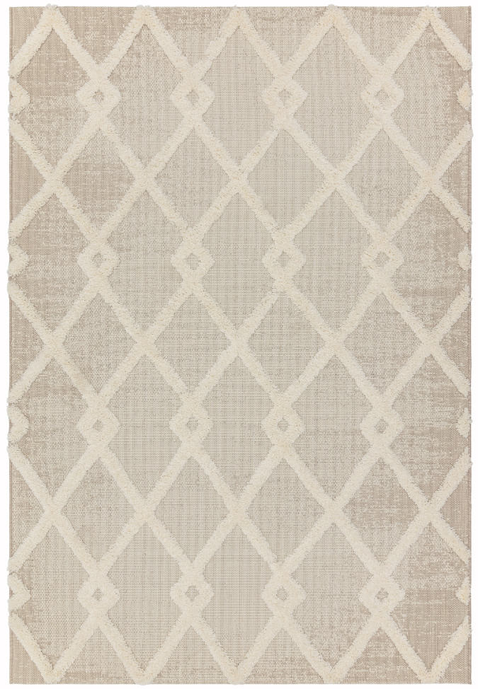 Kusový koberec Mola Beige/Cream Diamond Rozměry: 160x230 cm