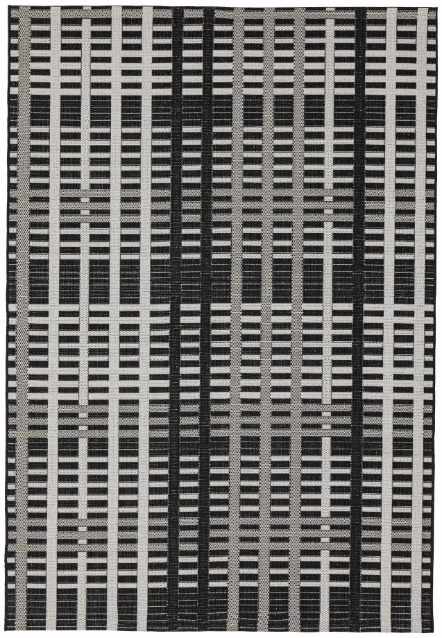 Kusový koberec Granton Black Grid Rozměry: 200x290 cm