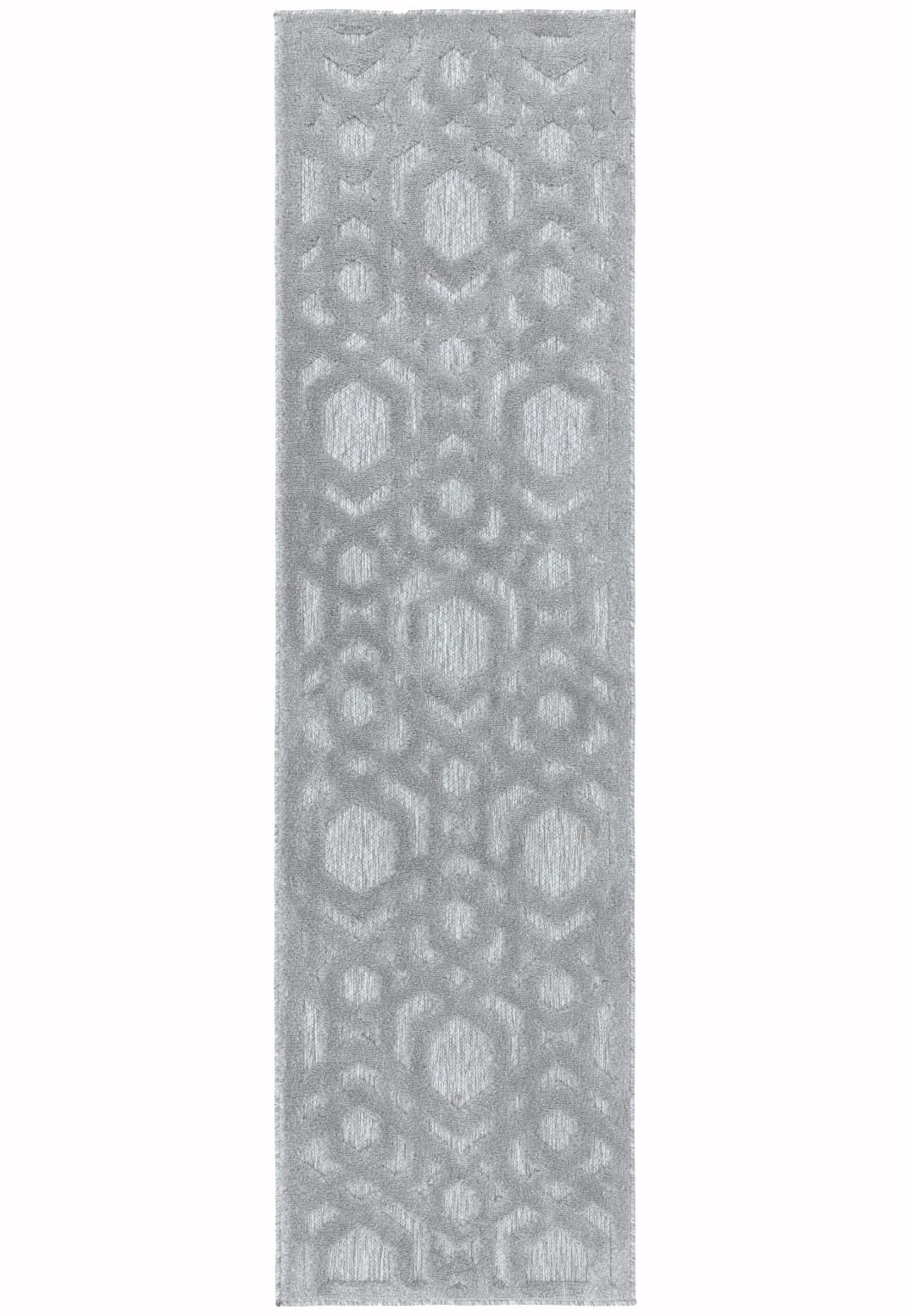 Kusový koberec Secco Silver Geometric běhoun Rozměry: 66x240 cm