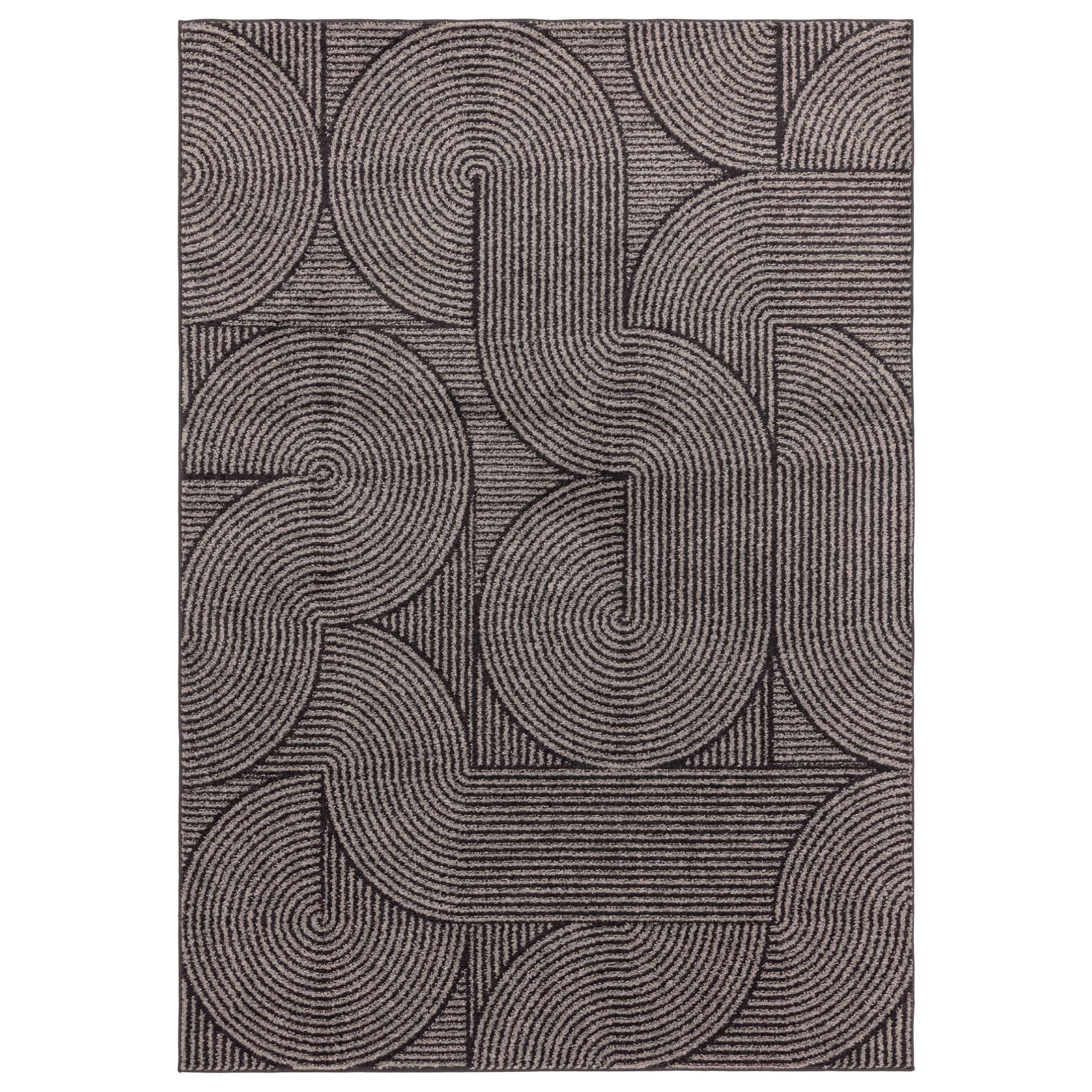 Kusový koberec Jars Charcoal Swirl Rozměry: 160x230 cm