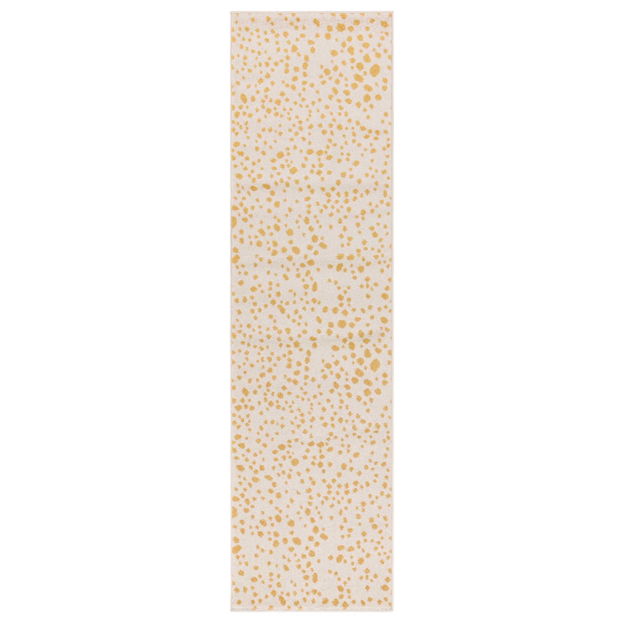 Kusový koberec Jars Yellow Spotty běhoun Rozměry: 66x240 cm