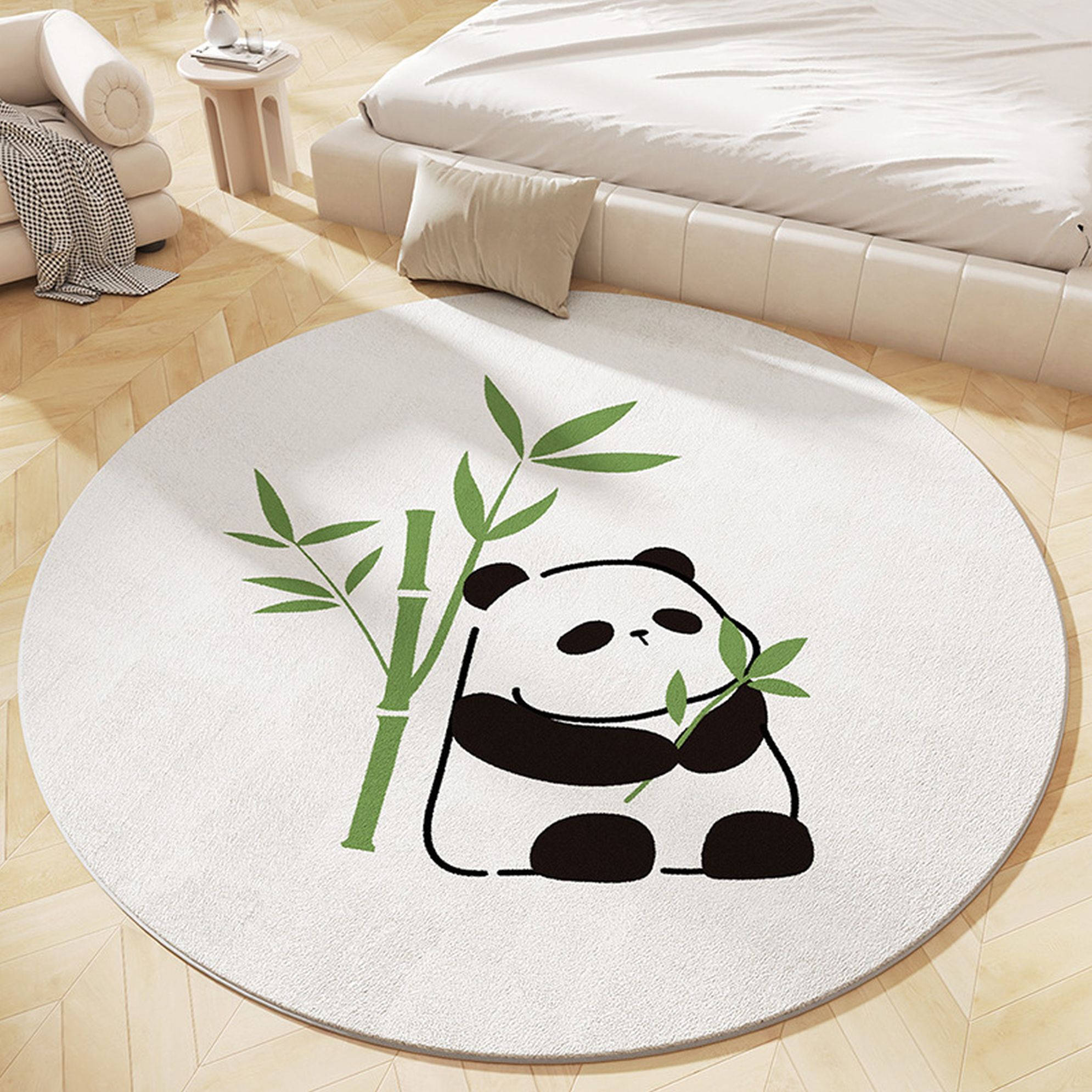 Kusový kruhový koberec Panda Rozměry: 100x100 cm