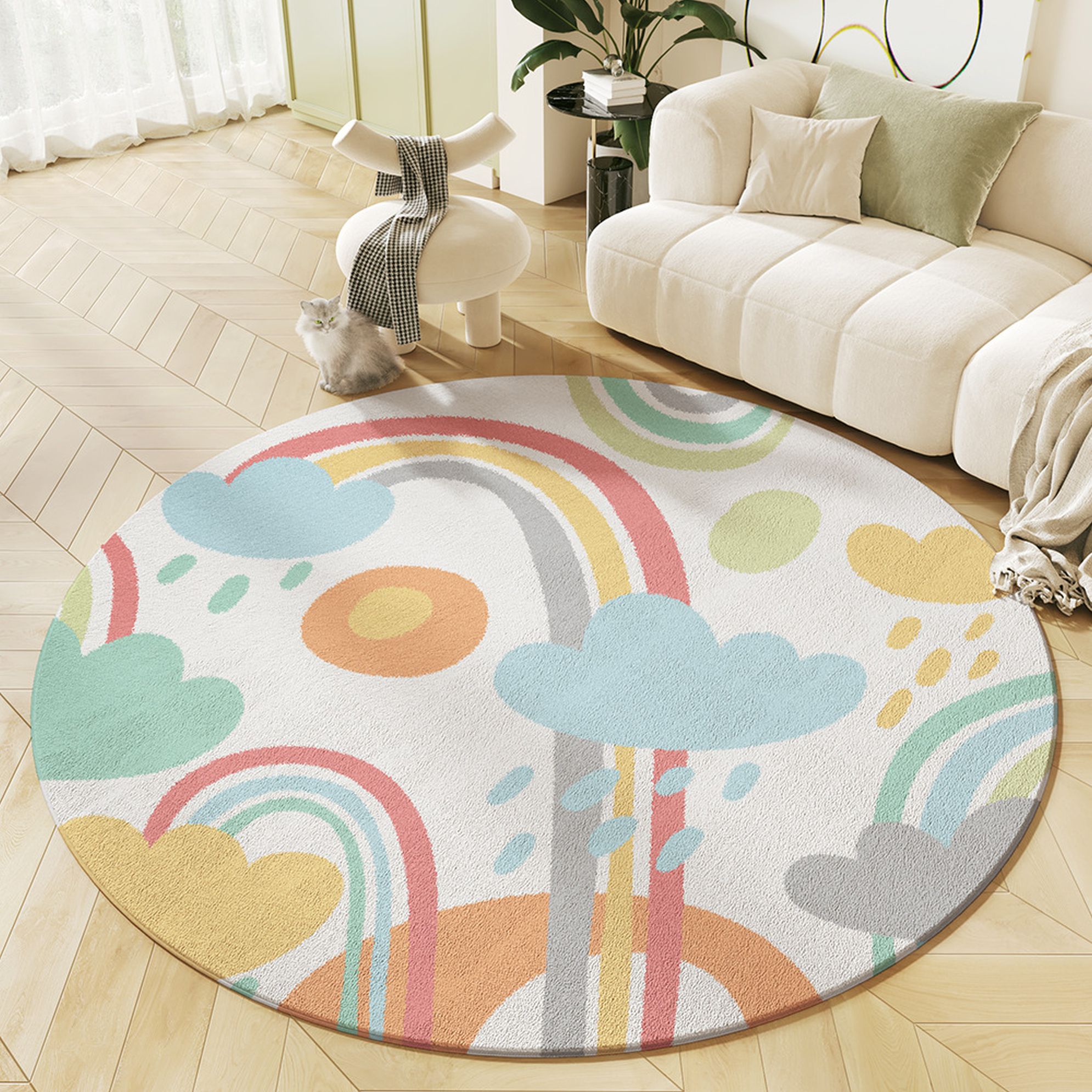 Kusový kruhový koberec Wonderland Rozměry: 100x100 cm