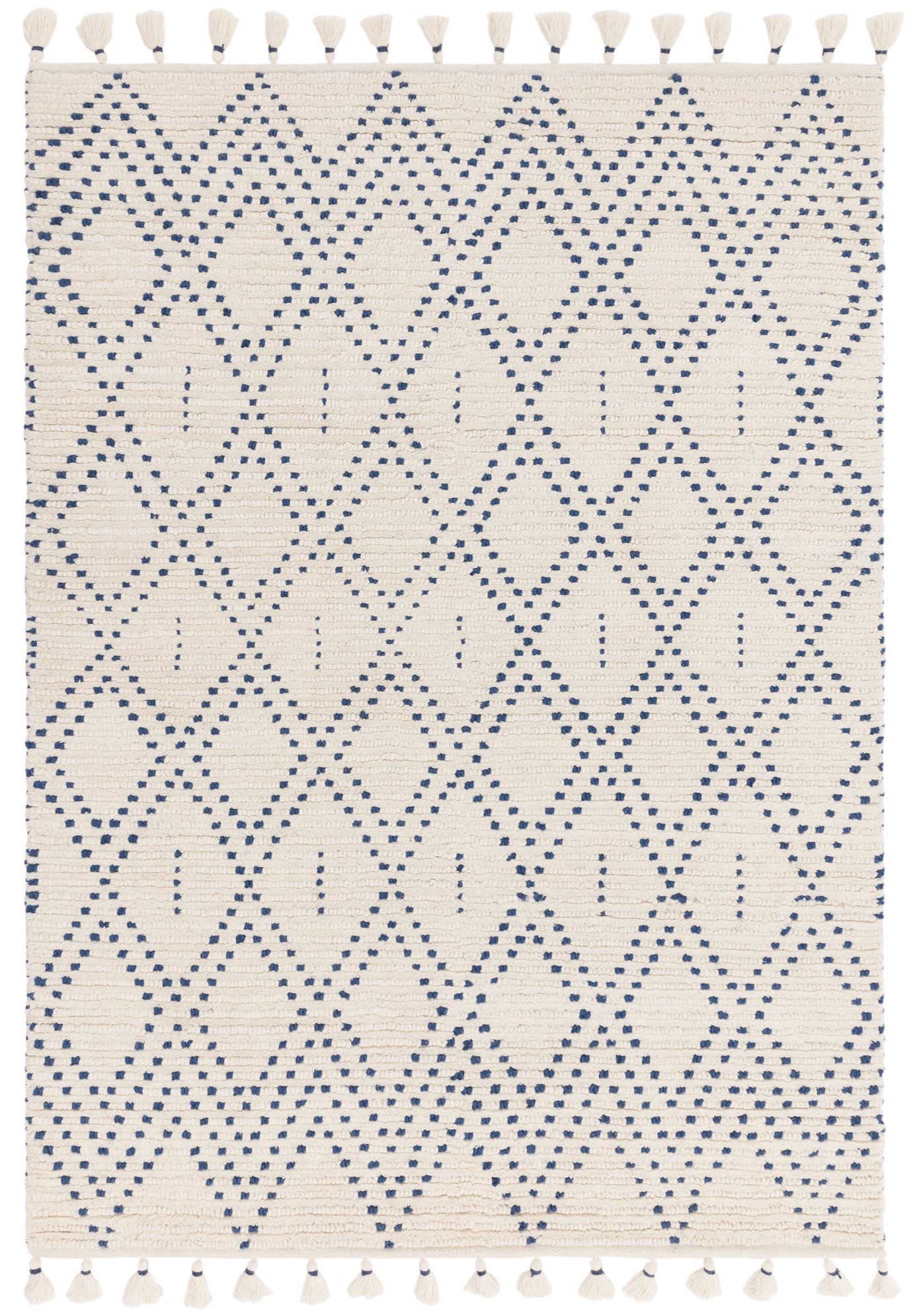 Kusový koberec Livan Cream Blue Diamond Rozměry: 120x170 cm