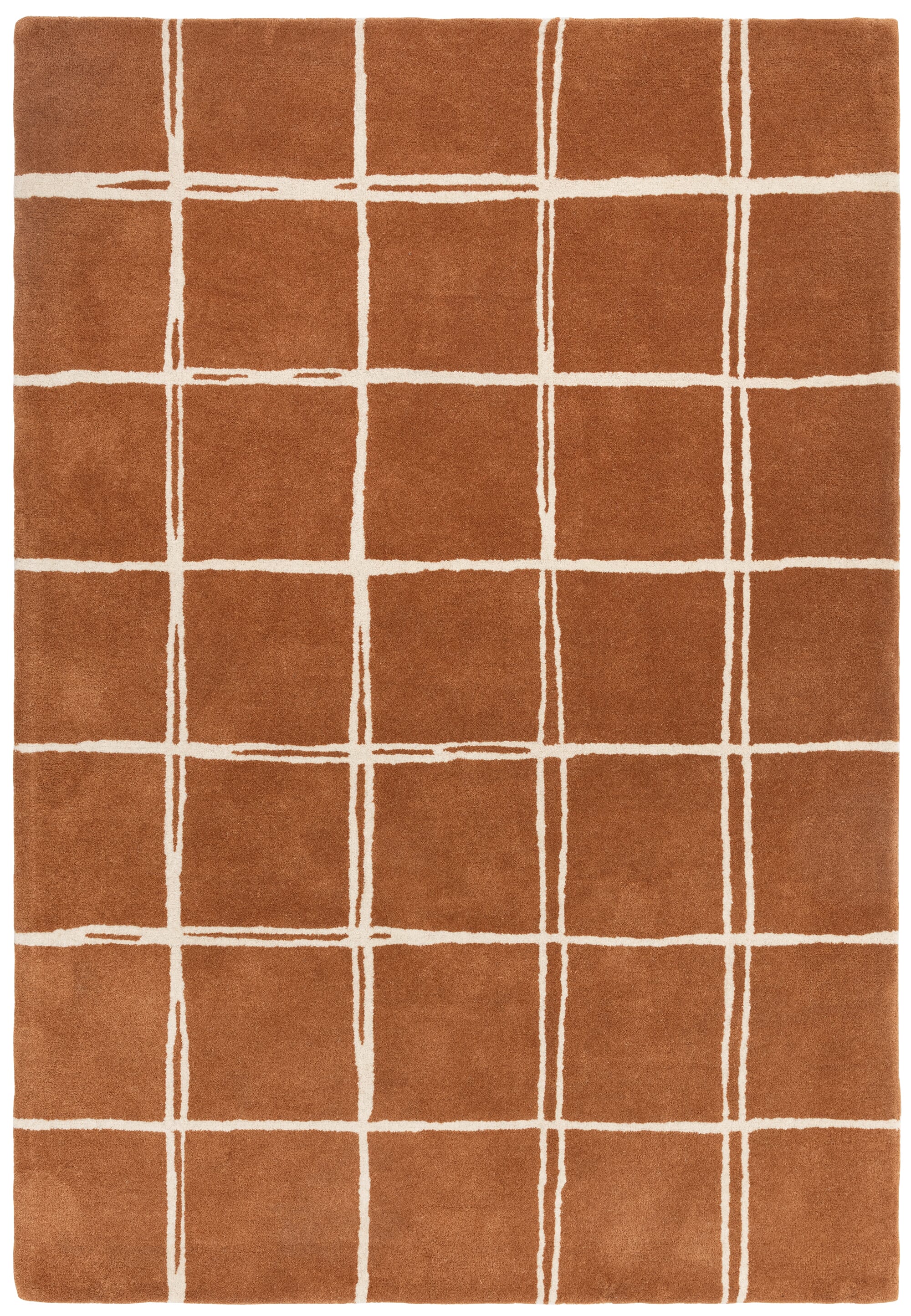 Kusový koberec Swans Grid Rust Rozměry: 120x170 cm