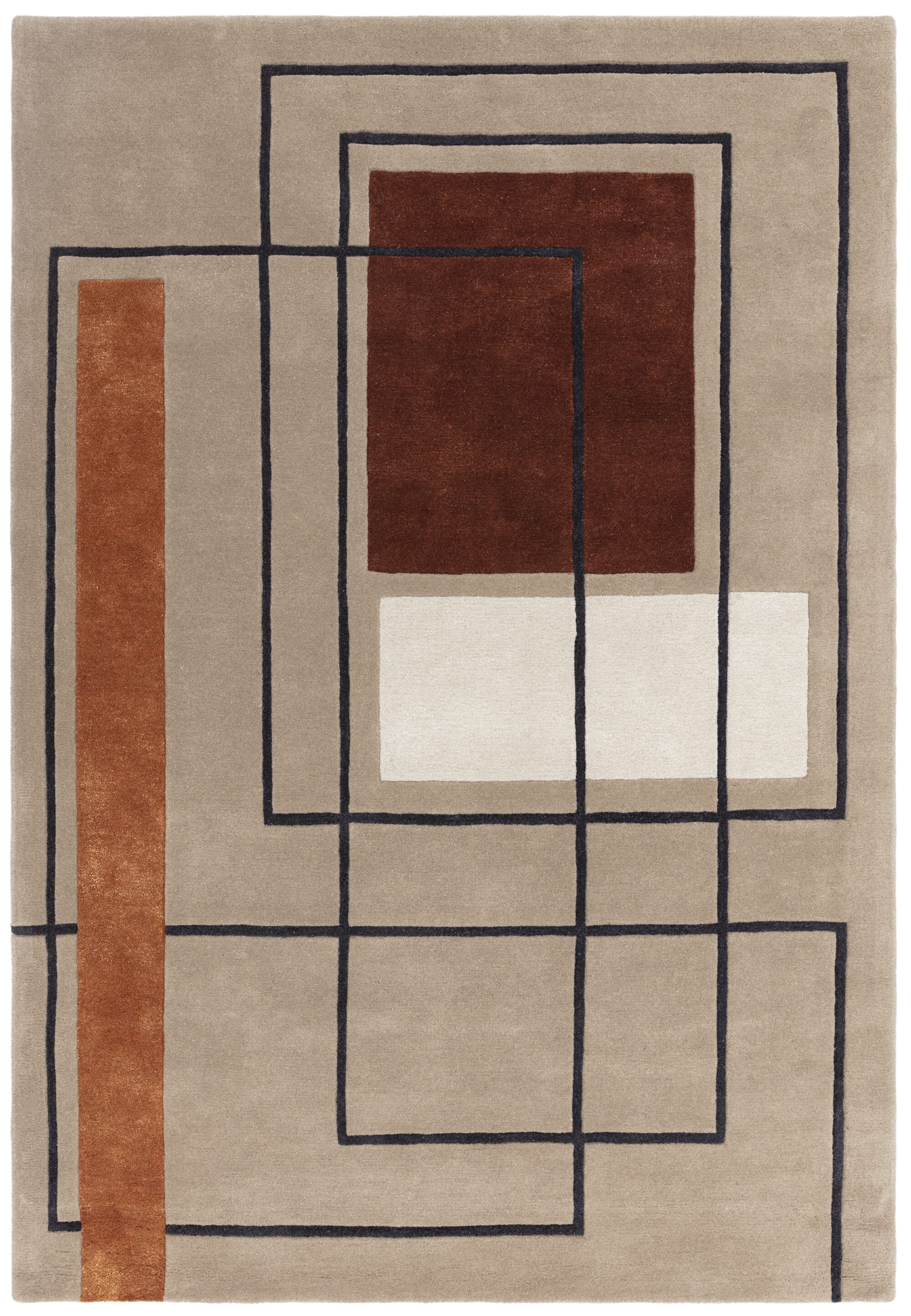 Kusový koberec Jigsaw Outline Terracotta Rozměry: 200x290 cm