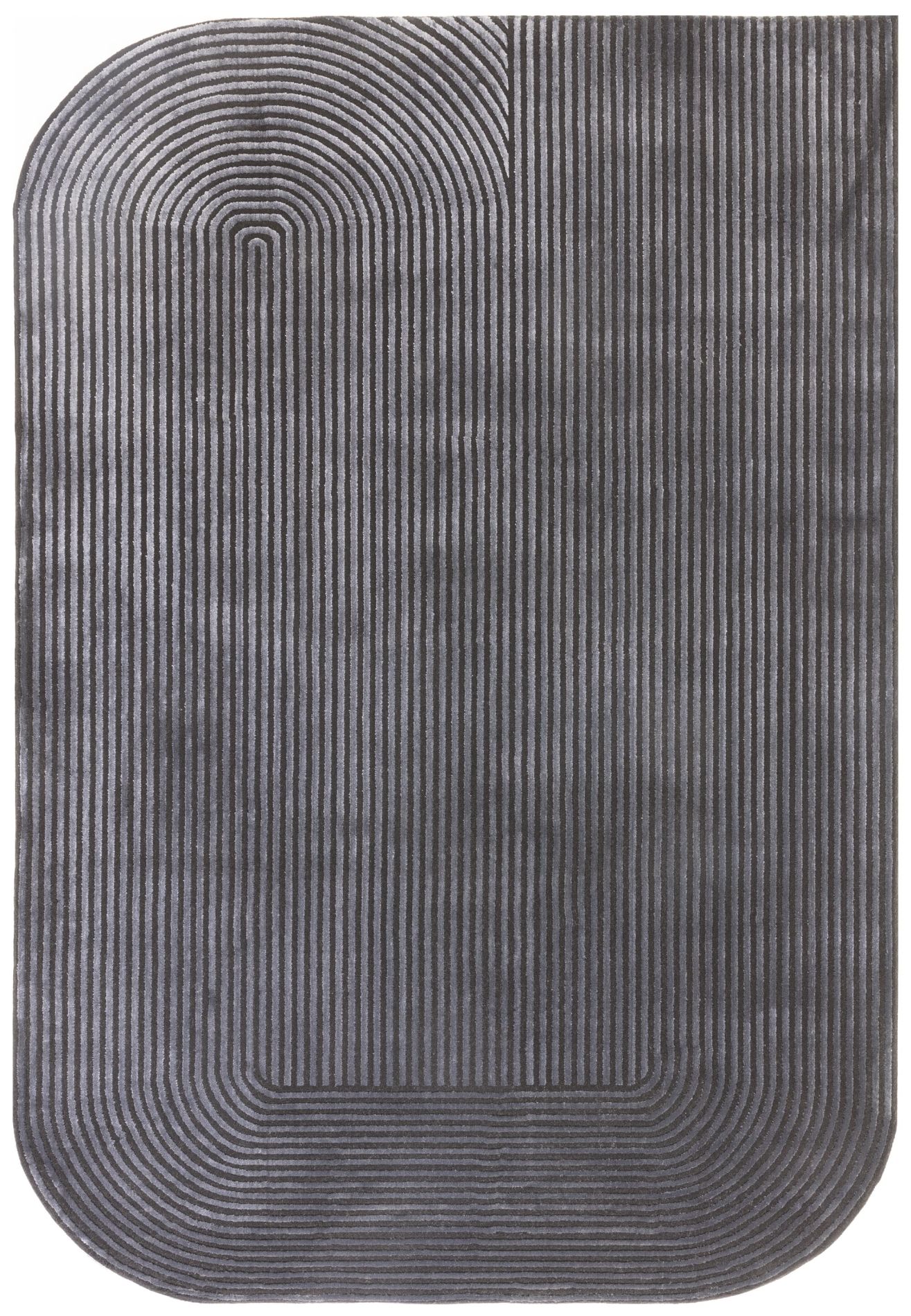 Kusový koberec Zoom Shape Black Charcoal Rozměry: 200x290 cm