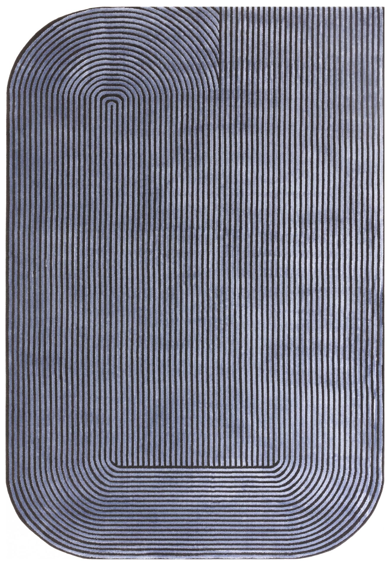 Kusový koberec Zoom Shape Black Navy Rozměry: 200x290 cm