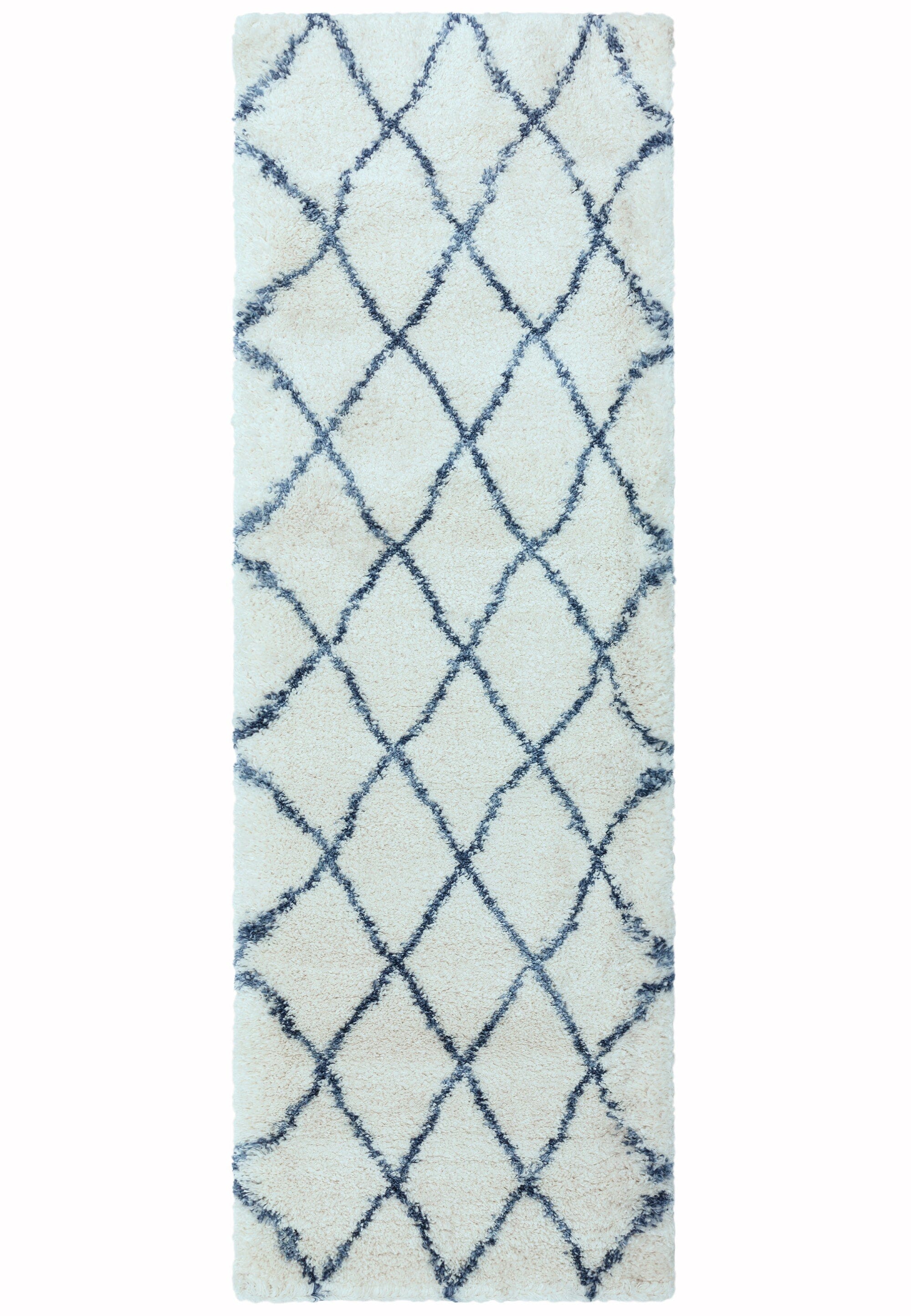 Kusový koberec Bardie Cream Blue běhoun Rozměry: 80x150 cm