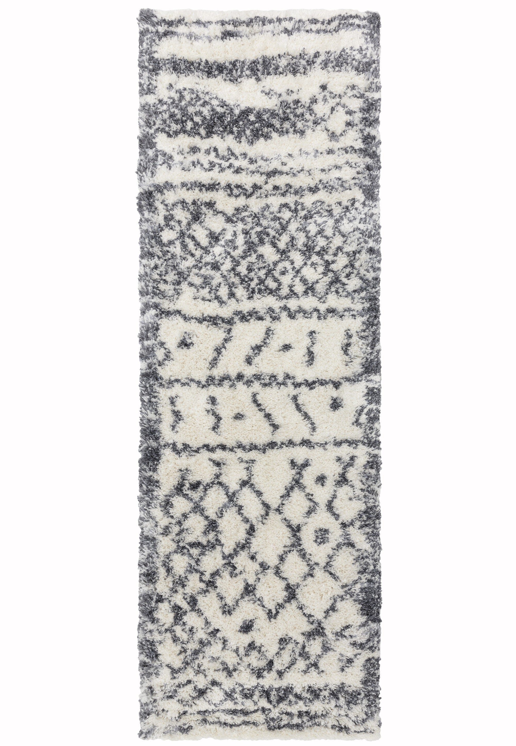 Kusový koberec Bardie Grey Cream běhoun Rozměry: 80x150 cm