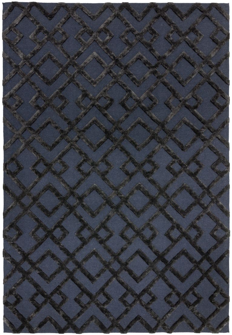 Černý koberec Doons Black Trellis Rozměry: 120x170 cm