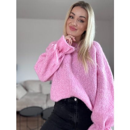 Dámsky pletený pulover TAMARA ružový
