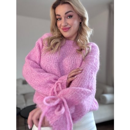 Dámsky pletený pulover TAMARA ružový