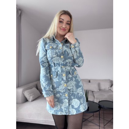 Dámsky rifľové šaty CARLA