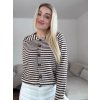 Dámsky pletený pásikavý  sveter TARRA