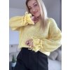 Dámsky pletený pulover TAMARA žltý