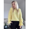 Dámsky pletený pulover TAMARA žltý