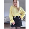 Dámsky pletený pulover TAMARA žltý