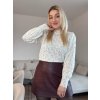 Dámska čipkovaná blúzka KILIE smotanová