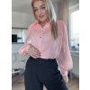 Dámska plisovaná lososová blúzka ULLA