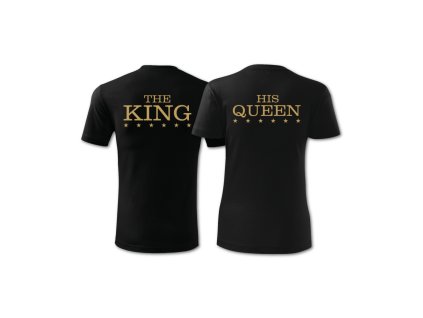 King a Queen - Trička pro páry s potiskem