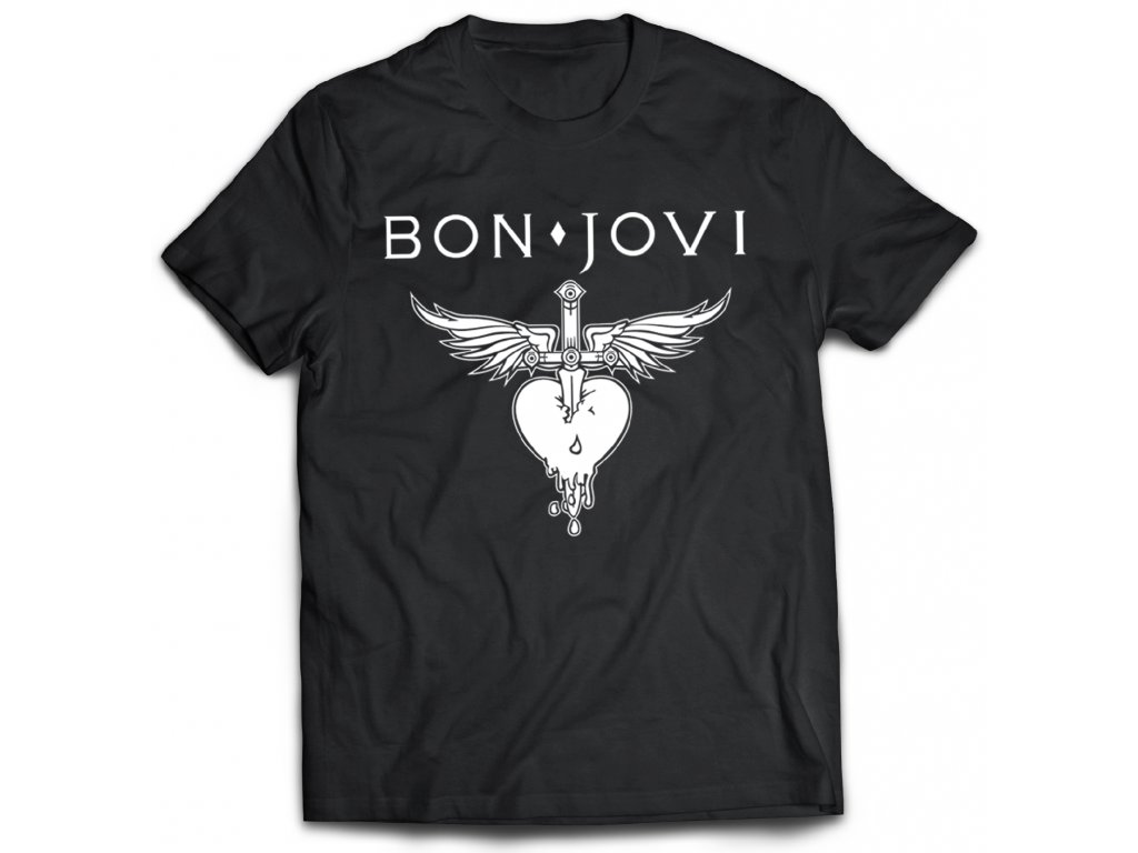 Pánske tričko Bon Jovi Farba: Čierna, Veľkosť: XXXL