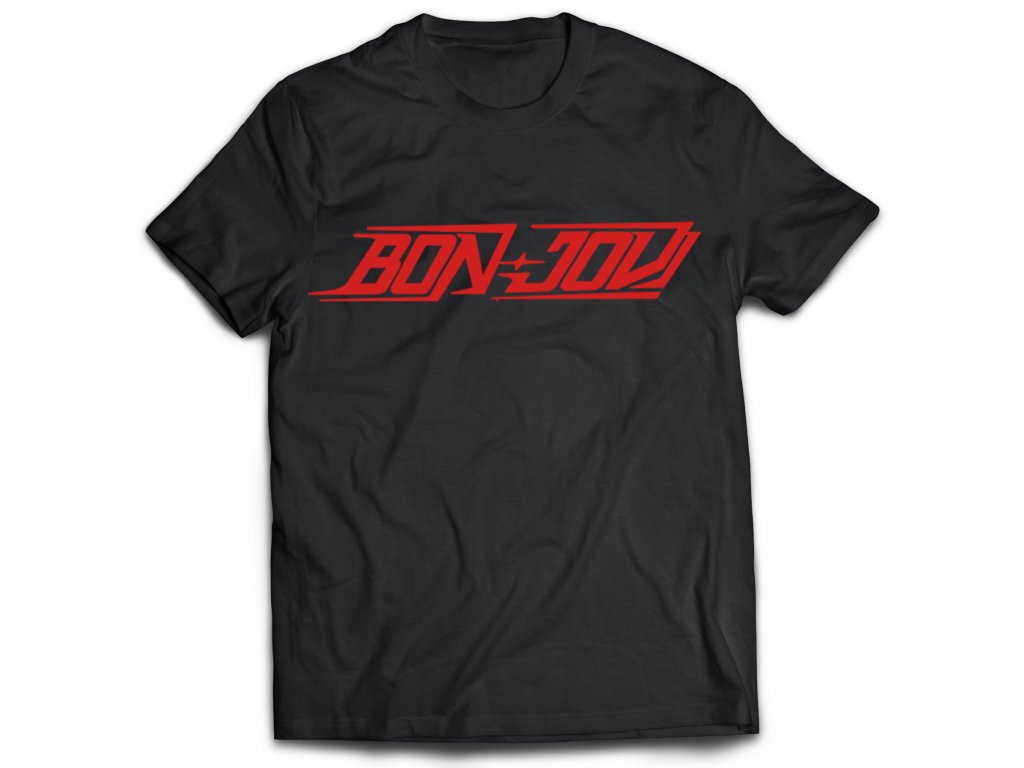Pánske tričko Bon Jovi Logo Farba: Biela, Veľkosť: M