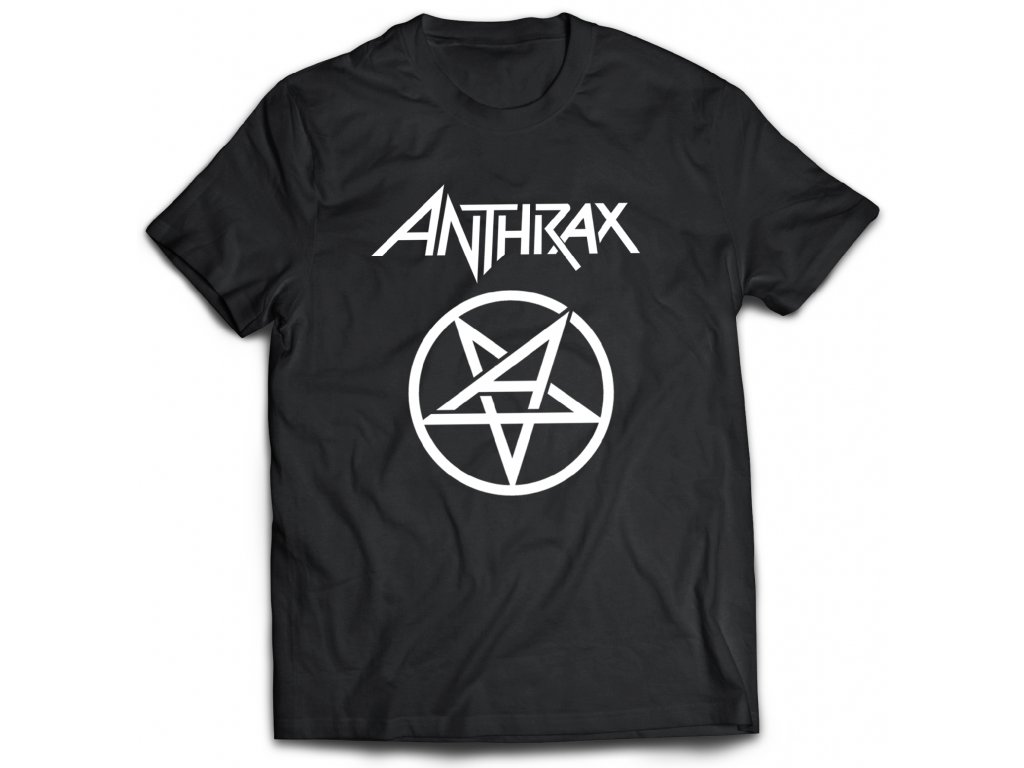 Pánske tričko Anthrax Logo Farba: Biela, Veľkosť: XXL